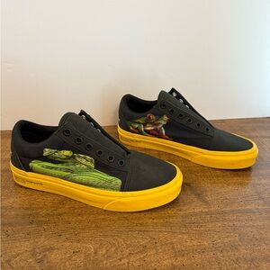 Vans NATIONAL GEOGRAPHIC SHOES men’s 5 black snake sloth frog wolf cl